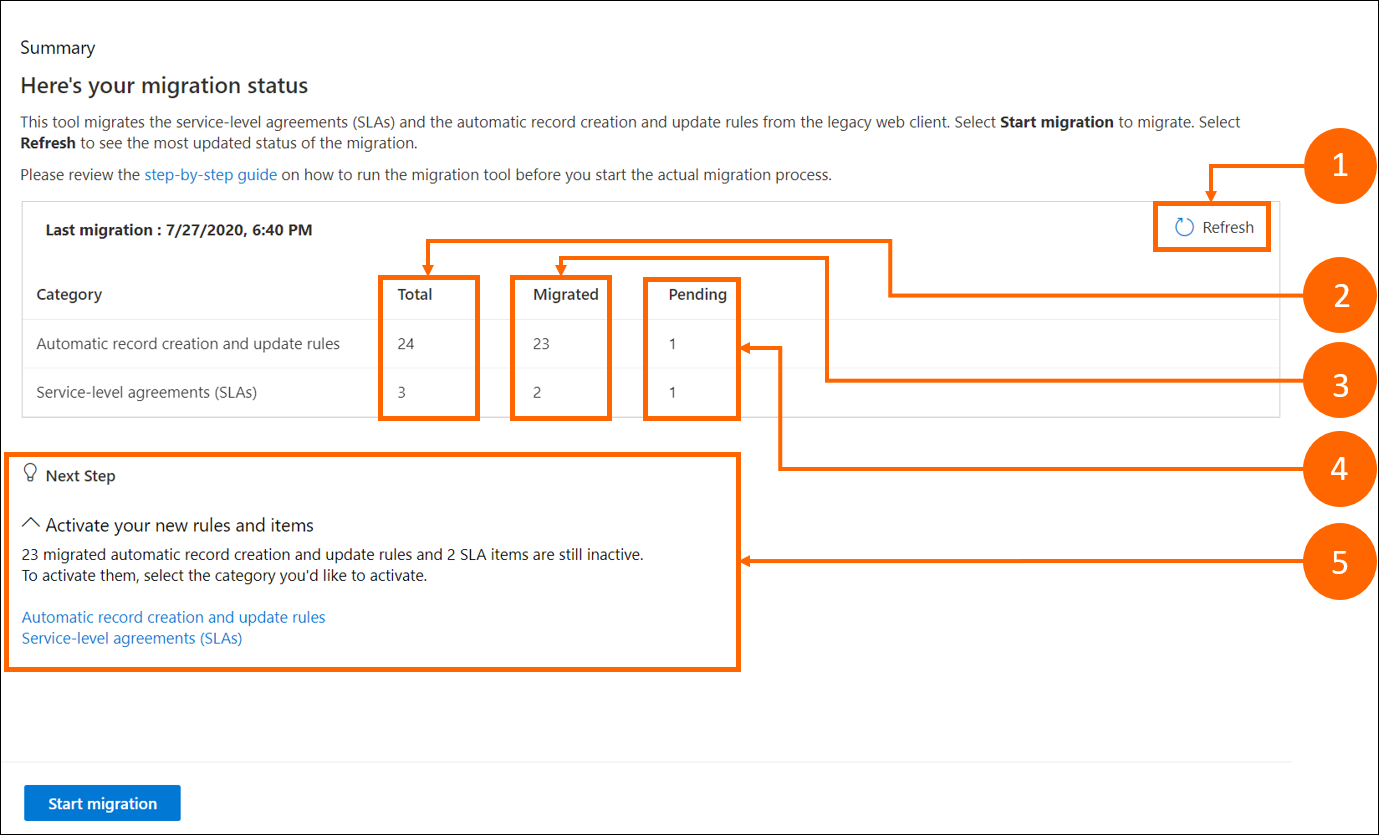 Migration tool - Step 6.