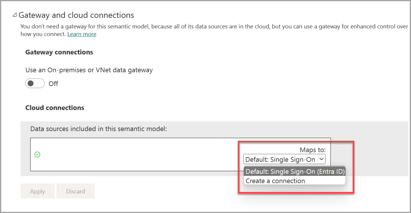 Screenshot of the gateway and cloud connections configuration settings.