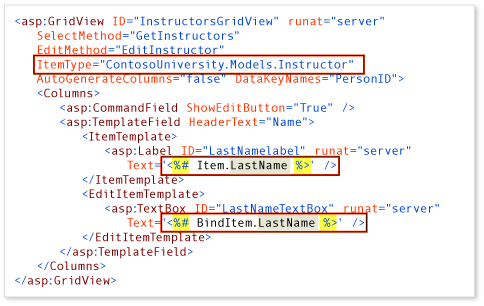 GridView using Item and BindItem