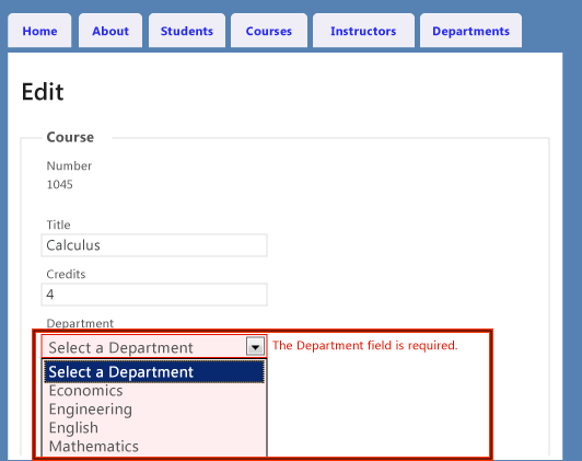 MVC helper example - UI