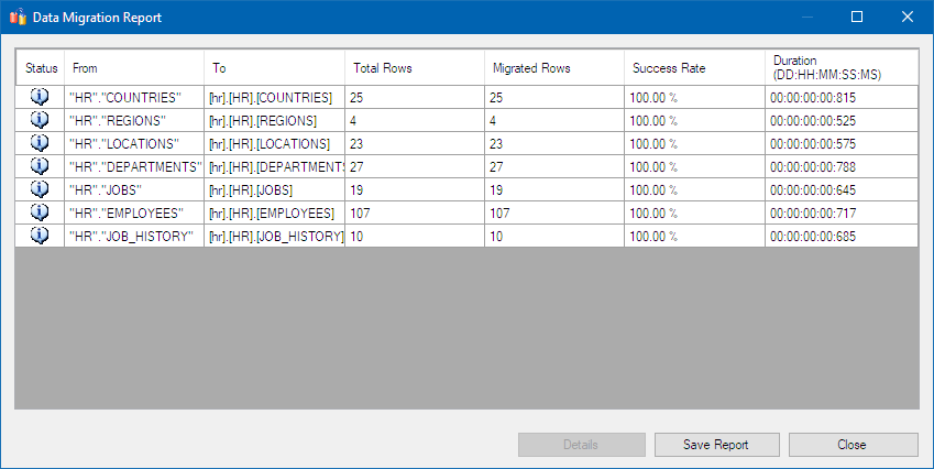 Data Migration Report