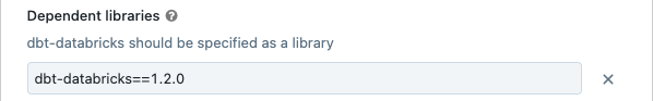 Настройка версии dbt-databricks