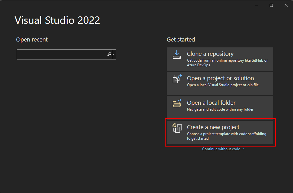 Создайте проект WPF в Visual Studio 2022 для .NET. 6